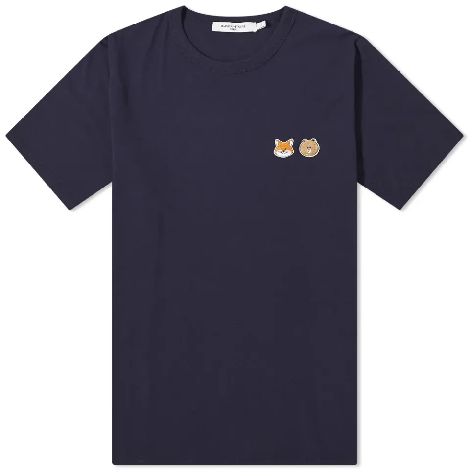 Maison Kitsuné x Line Friends Kitsuné Small Patch T-Shirt