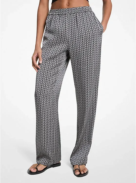 MK2000 Logo Satin Pants