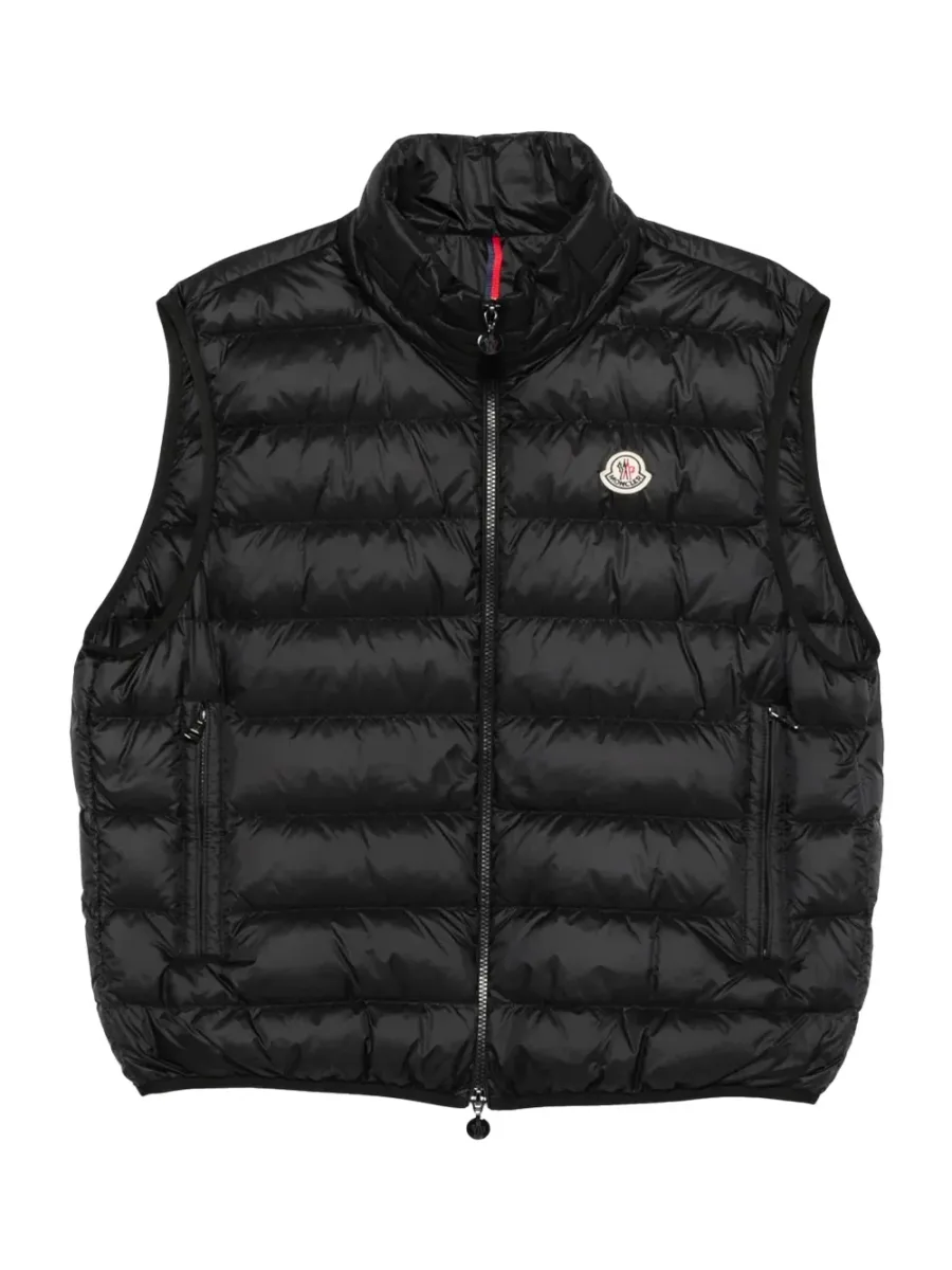 men Rocoque Down Gilet Black