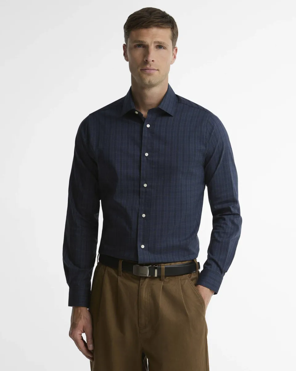 Harleton Tartan Tailored Long-Sleeved Shirt