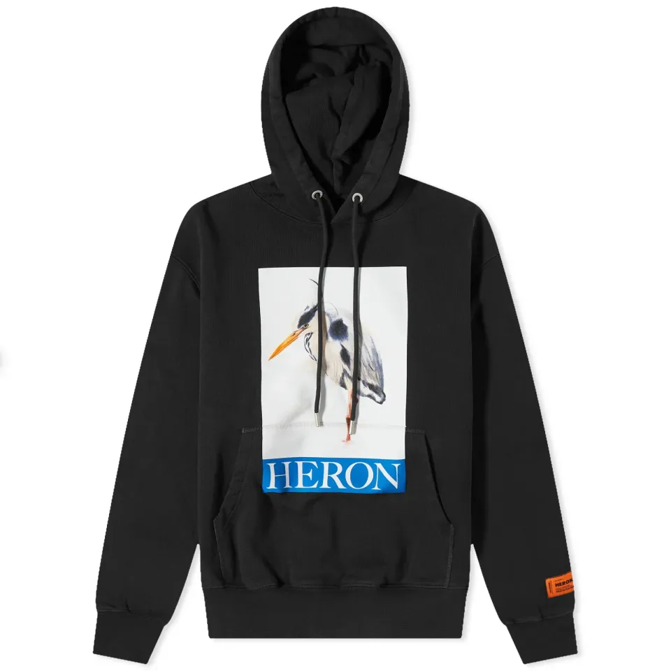 Heron Bird Painted Hoodie