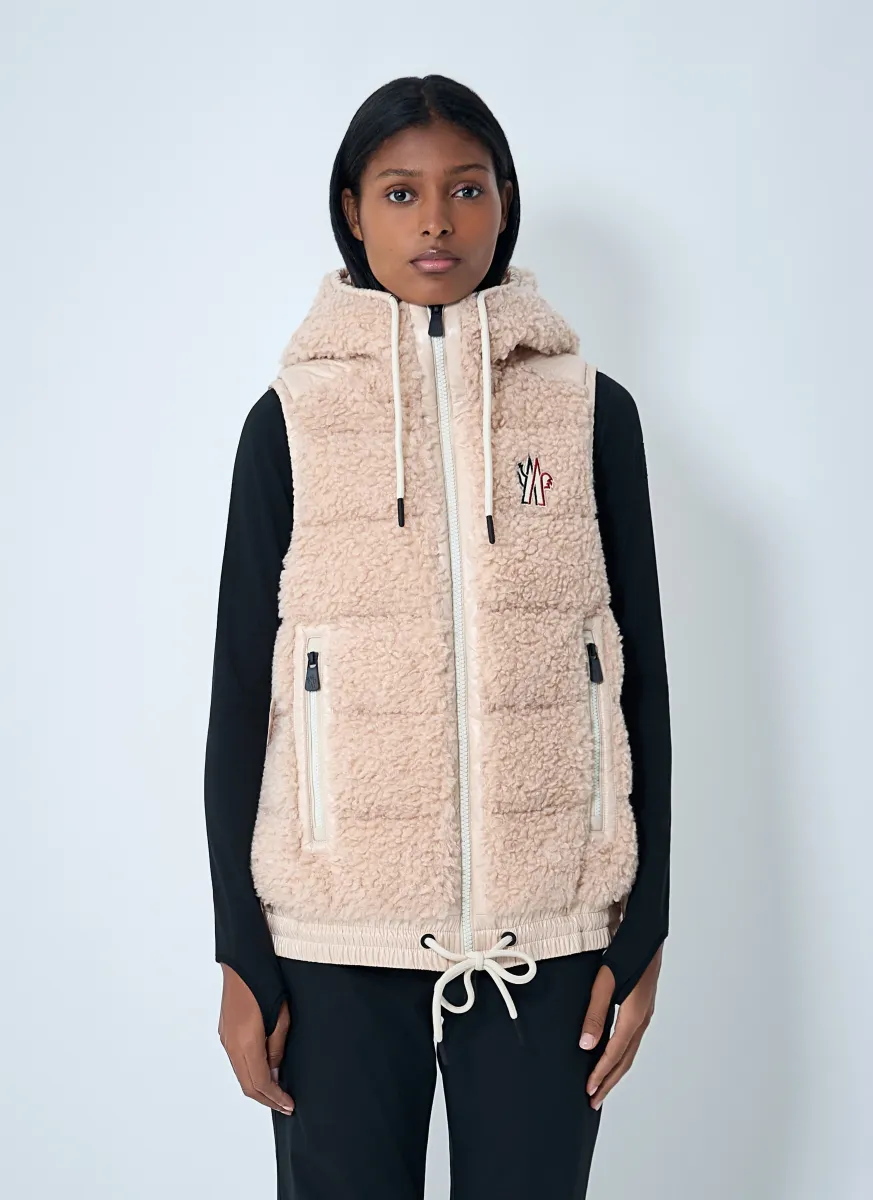 Logo Motif Hooded Gilet
