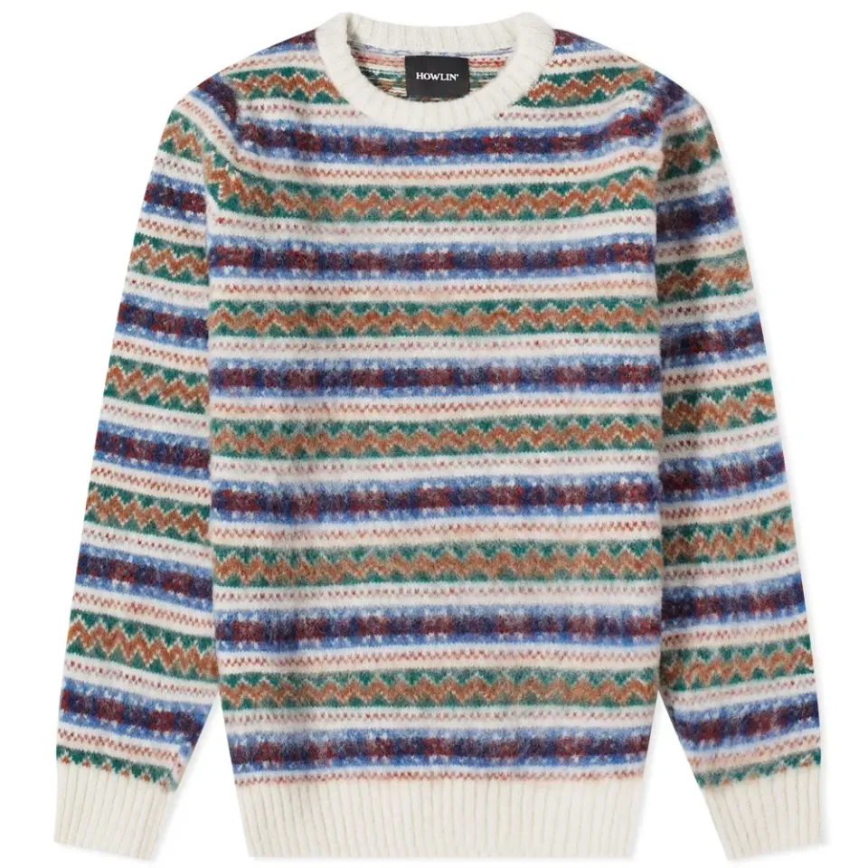 Howlin' A Day in the Wool Fair Isle Crew Knit