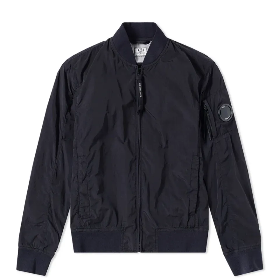 Chrome Arm Lens Bomber Jacket