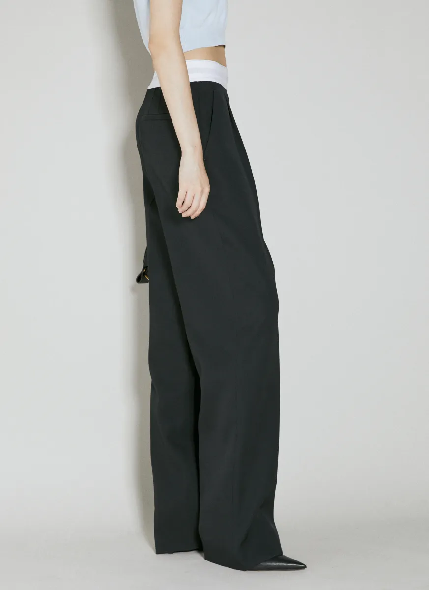 Pleated Wool Pants