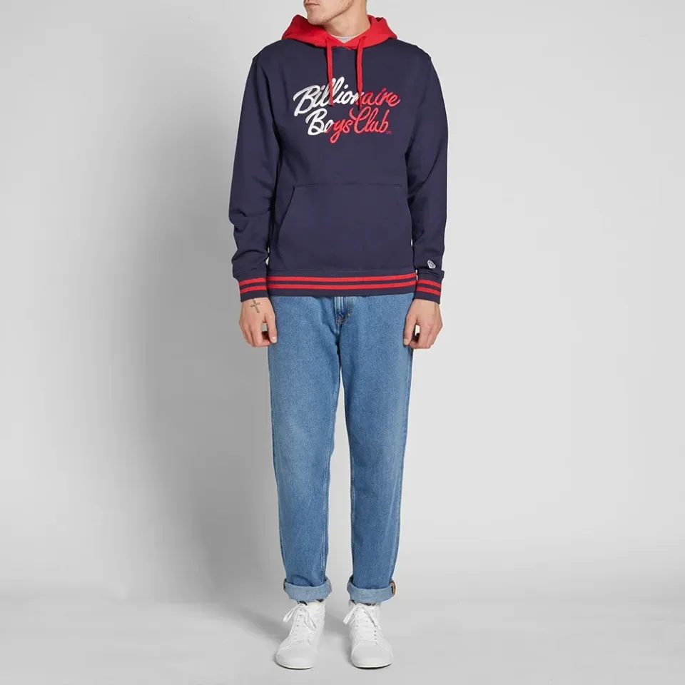 Script Embroidered Popover Hoody
