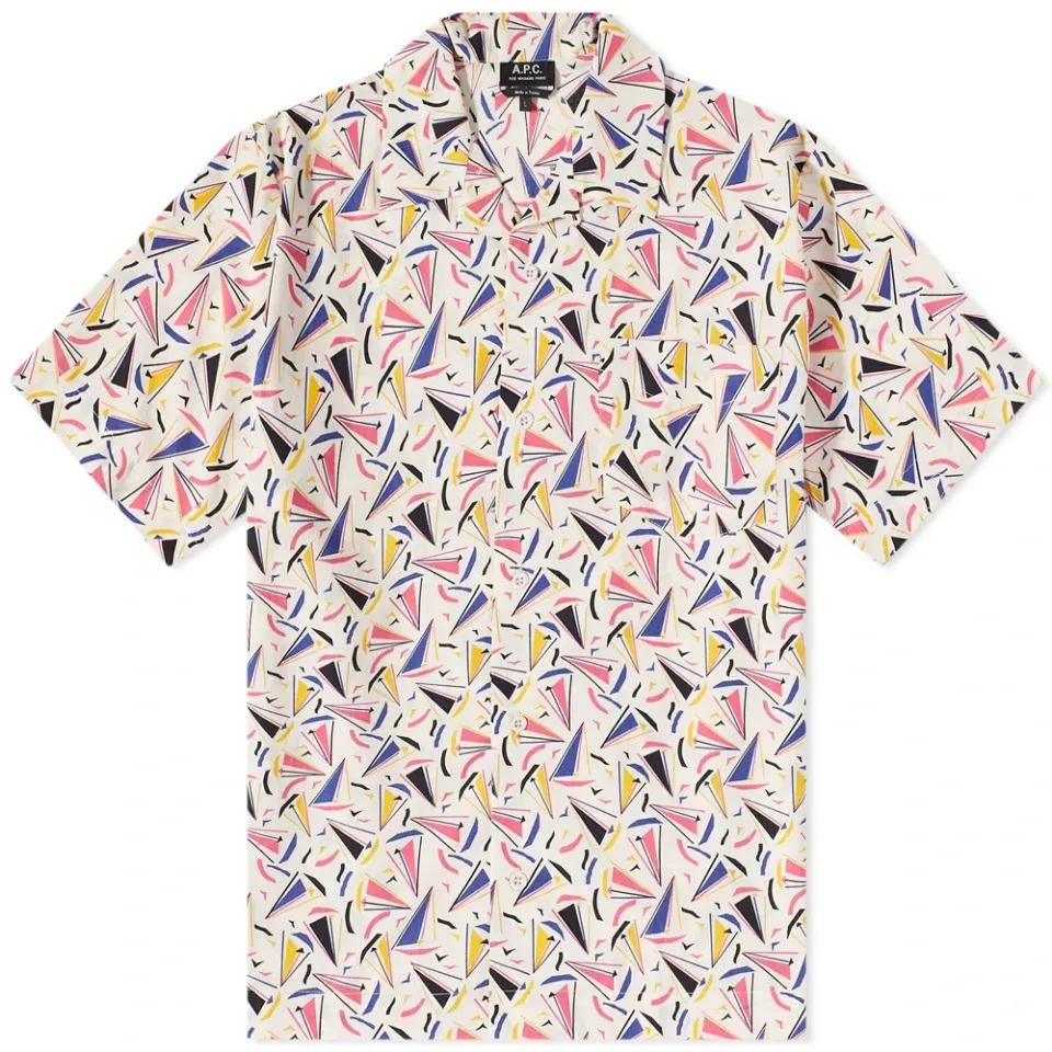 A.P.C. Lloyd Boat Print Vacation Shirt