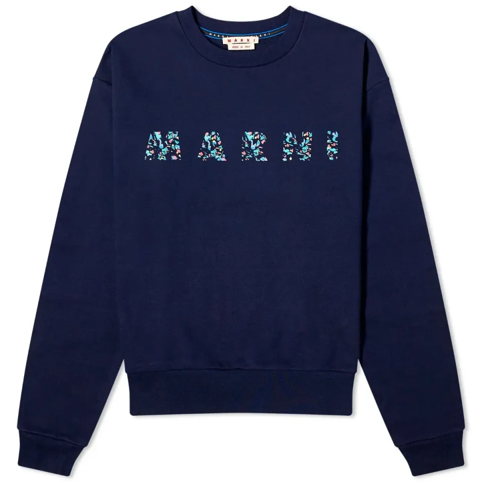 Floral Logo Crew Sweat