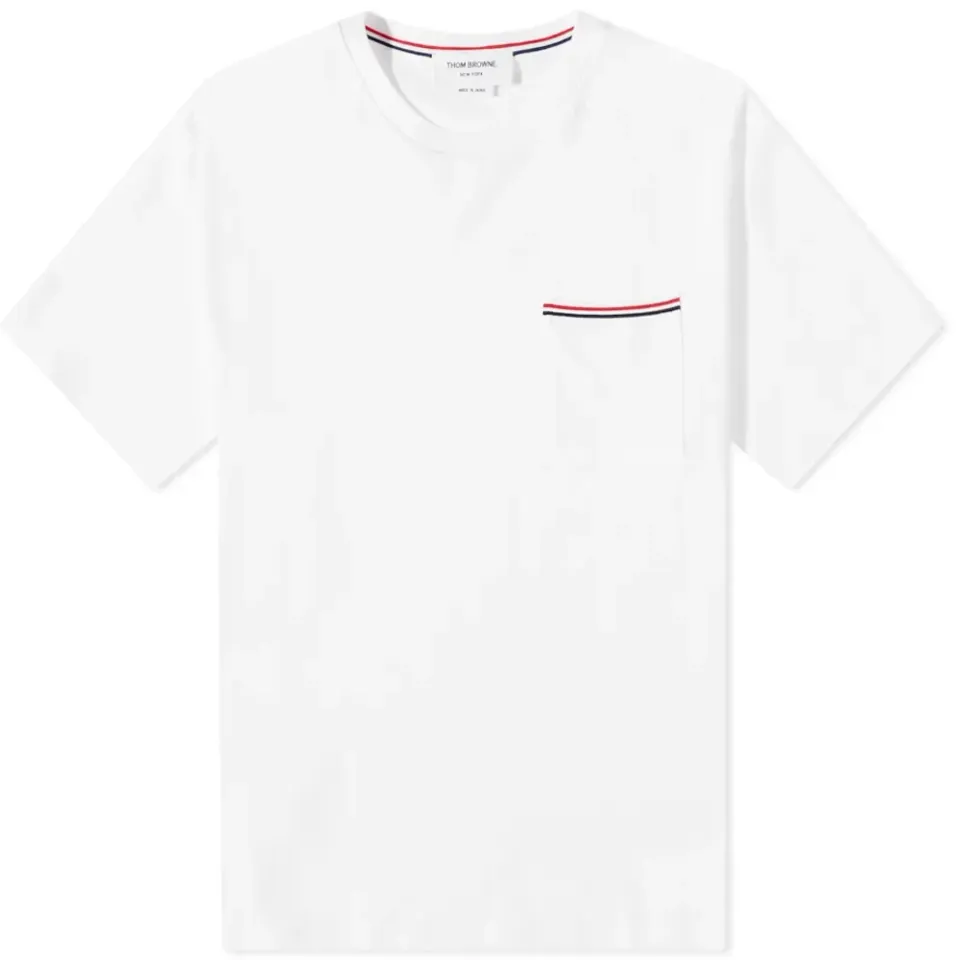 Oversized Stripe Pocket T-Shirt