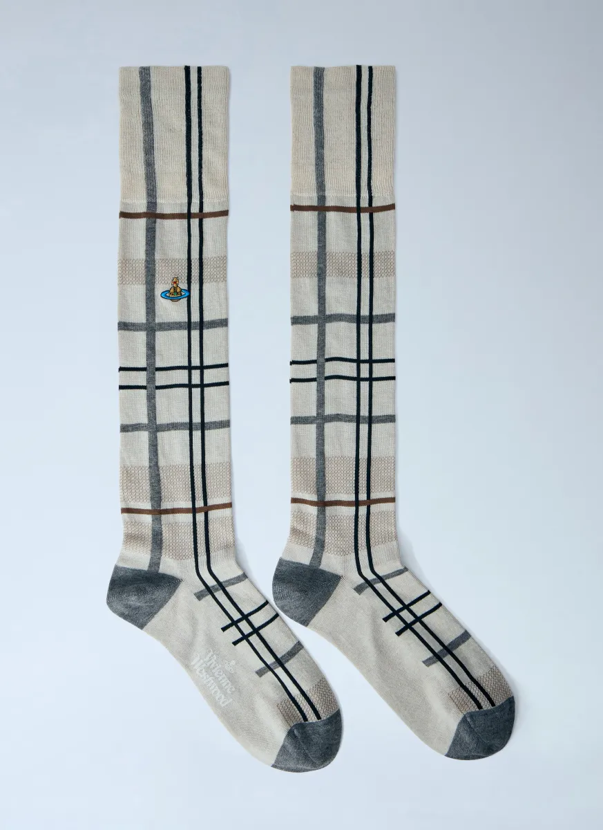 Tartan High Socks
