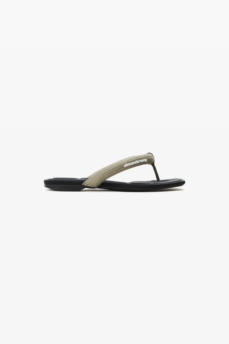 JENNA TUBULAR FLAT THONG SANDAL