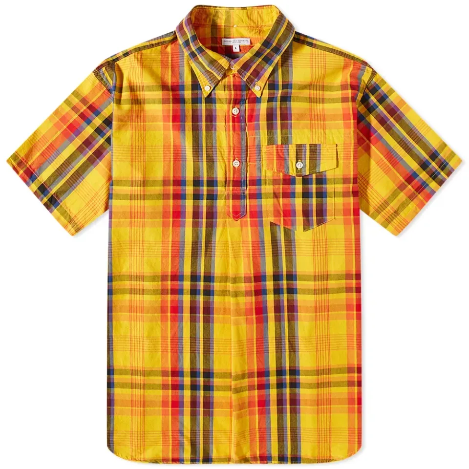 Popover Button Down Short Sleeve Shirt