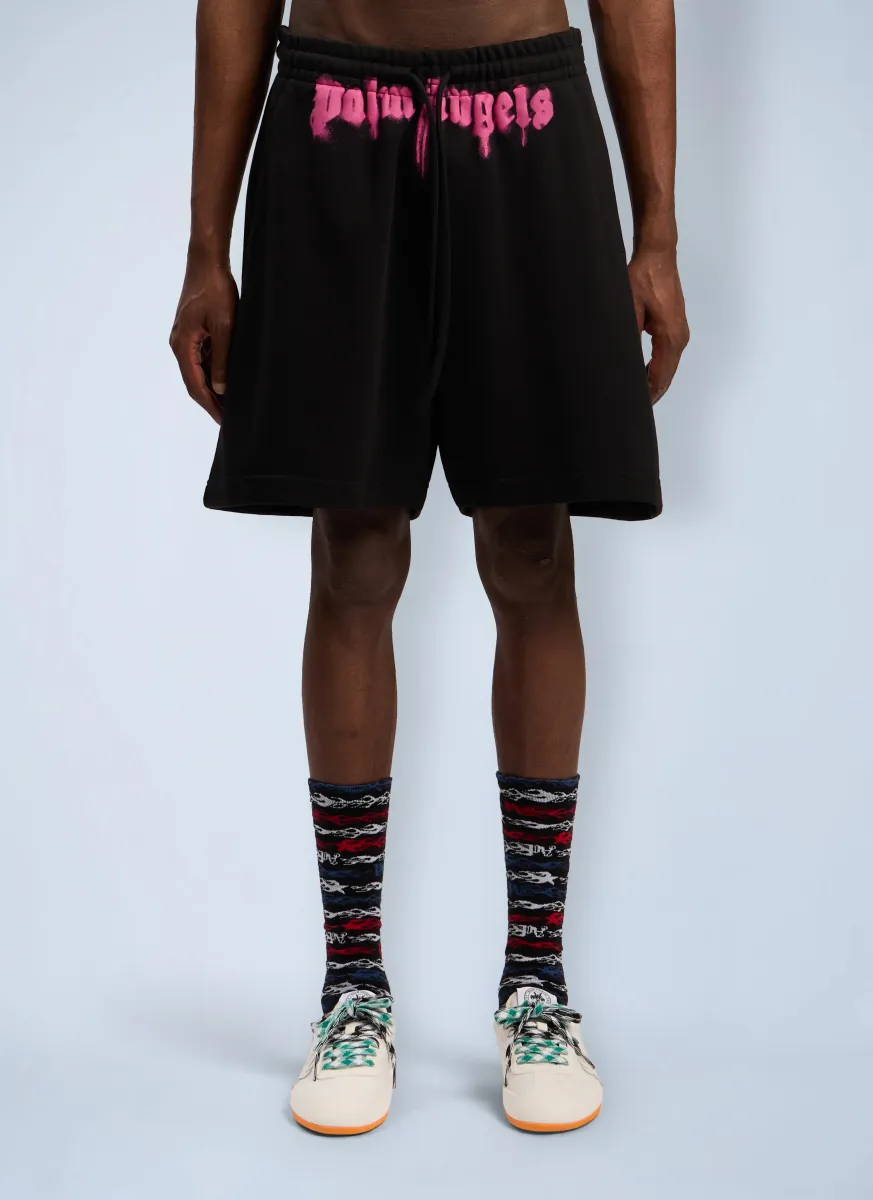 Sprayed Logo Track Shorts