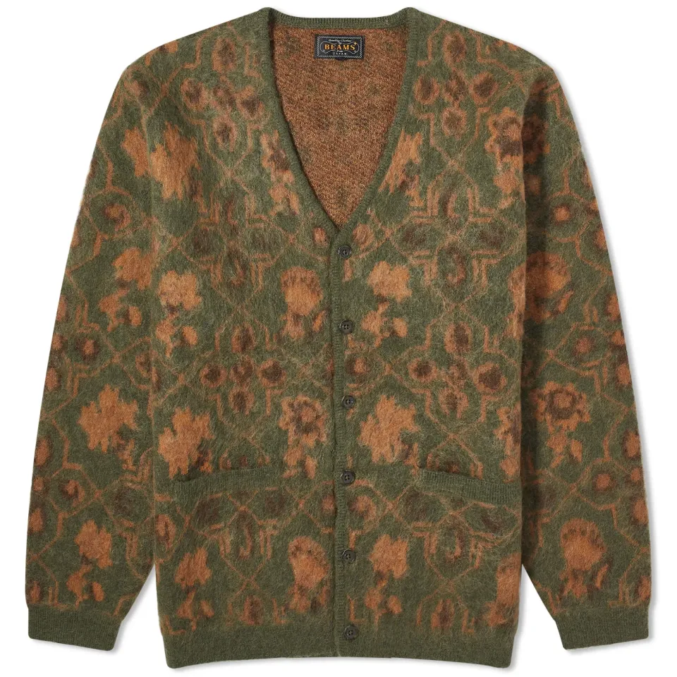 Botanical Pattern Cardigan