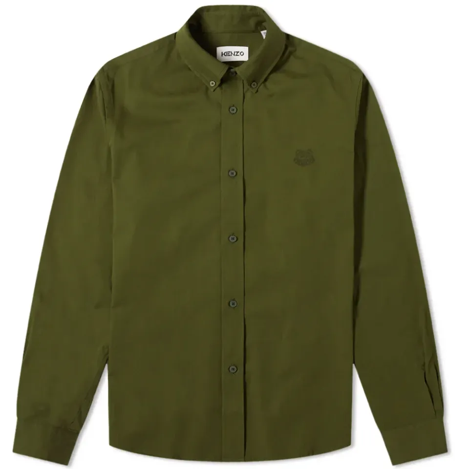 Tiger Crest Button Down Shirt