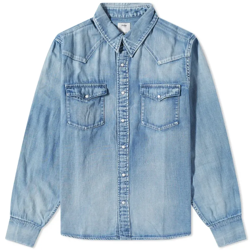 Social Sculpture Damaged Denim Shirt