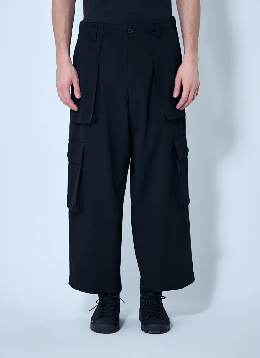 Wool Drawstring Track Pants