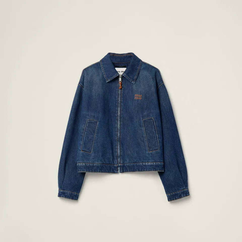 Denim trucker jacket