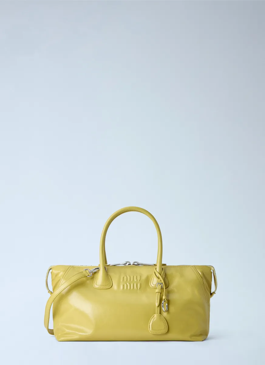 Leather Top Handle Bag