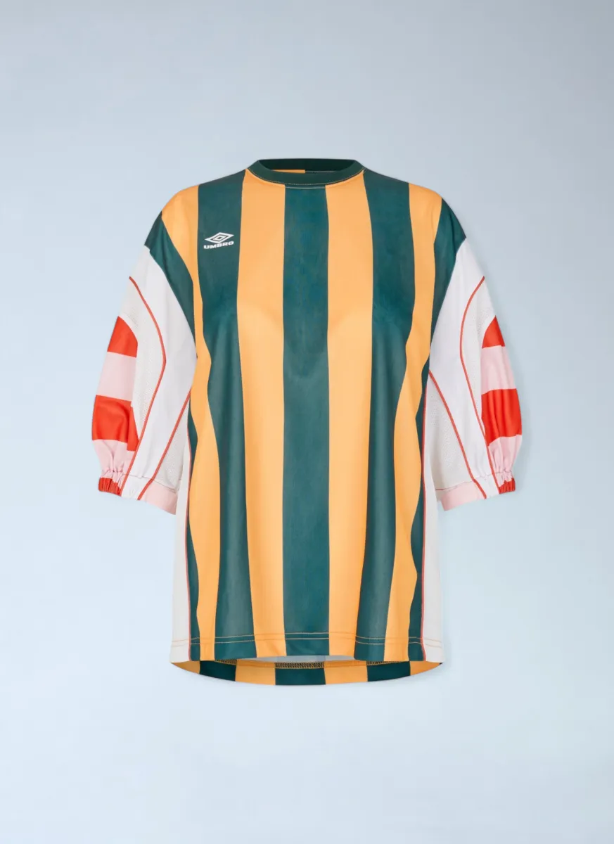 Striped Logo Motif T-Shirt