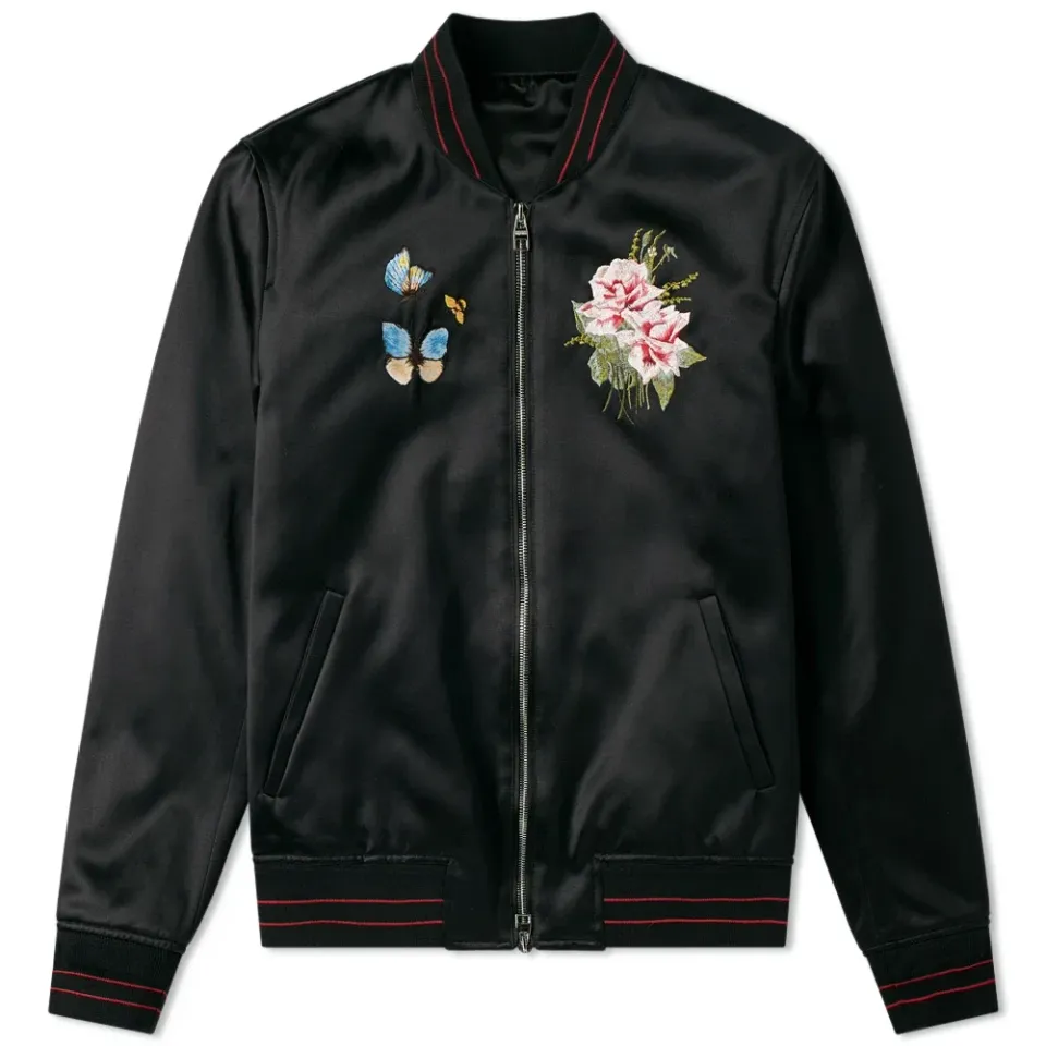Embroidered Silk Souvenir Jacket