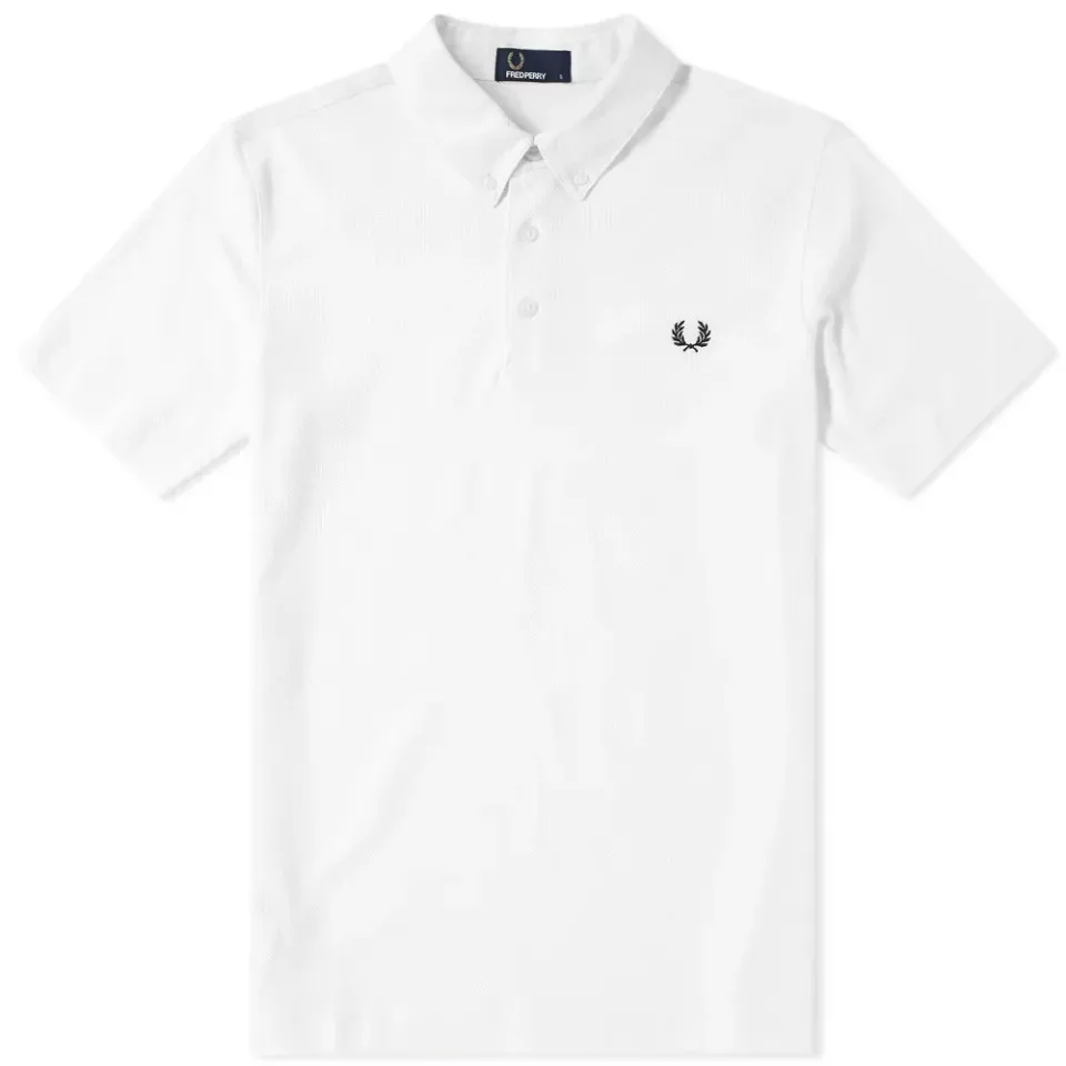 Fred Perry Woven Collar Pique Polo