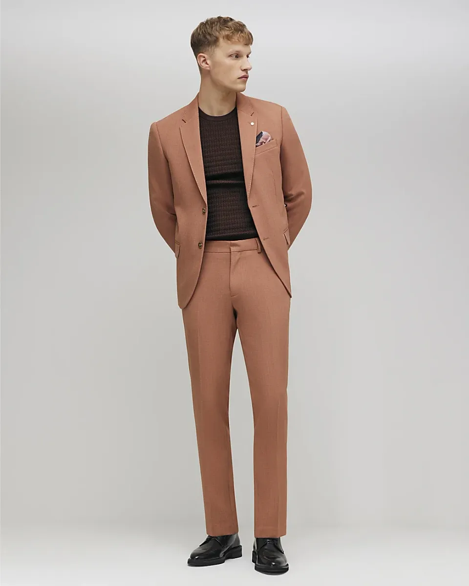 Skinny Fit Stretch Suit Trousers