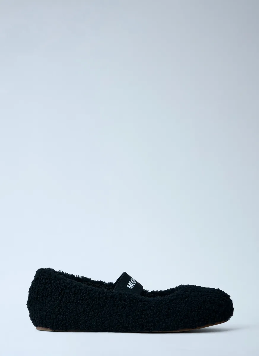 MB Shearling Ballerina Flats