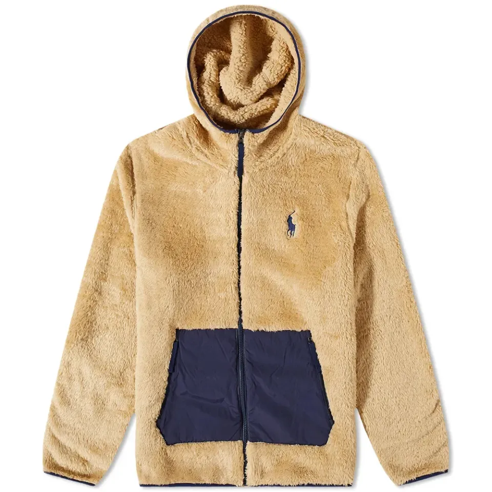 Zip Hooded Sherpa Fleece