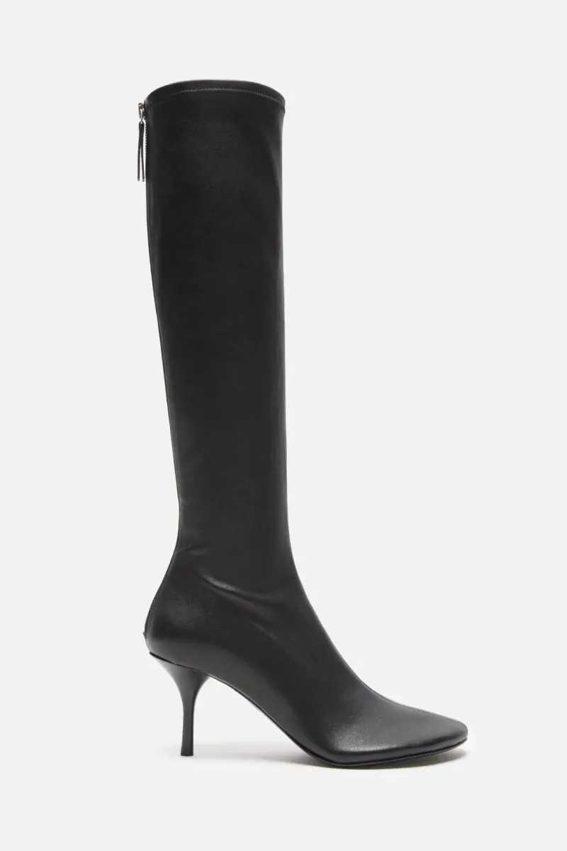 High leather boots