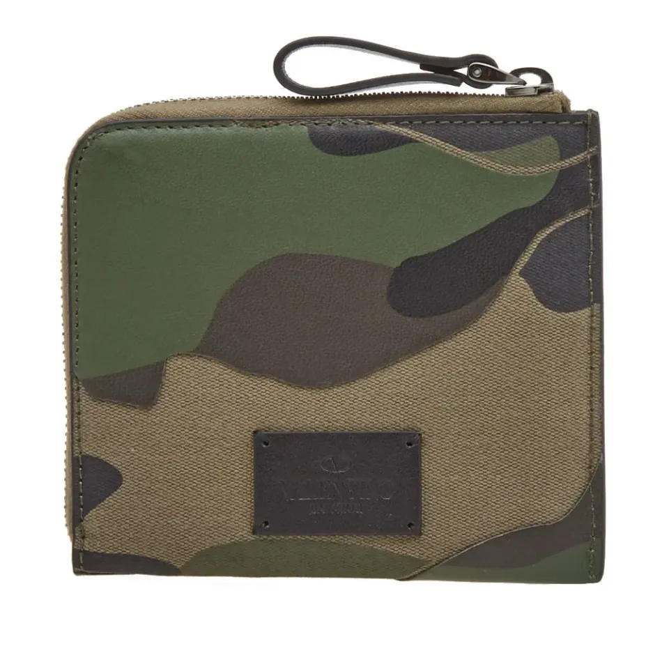 Bonded Camouflage Zip Wallet