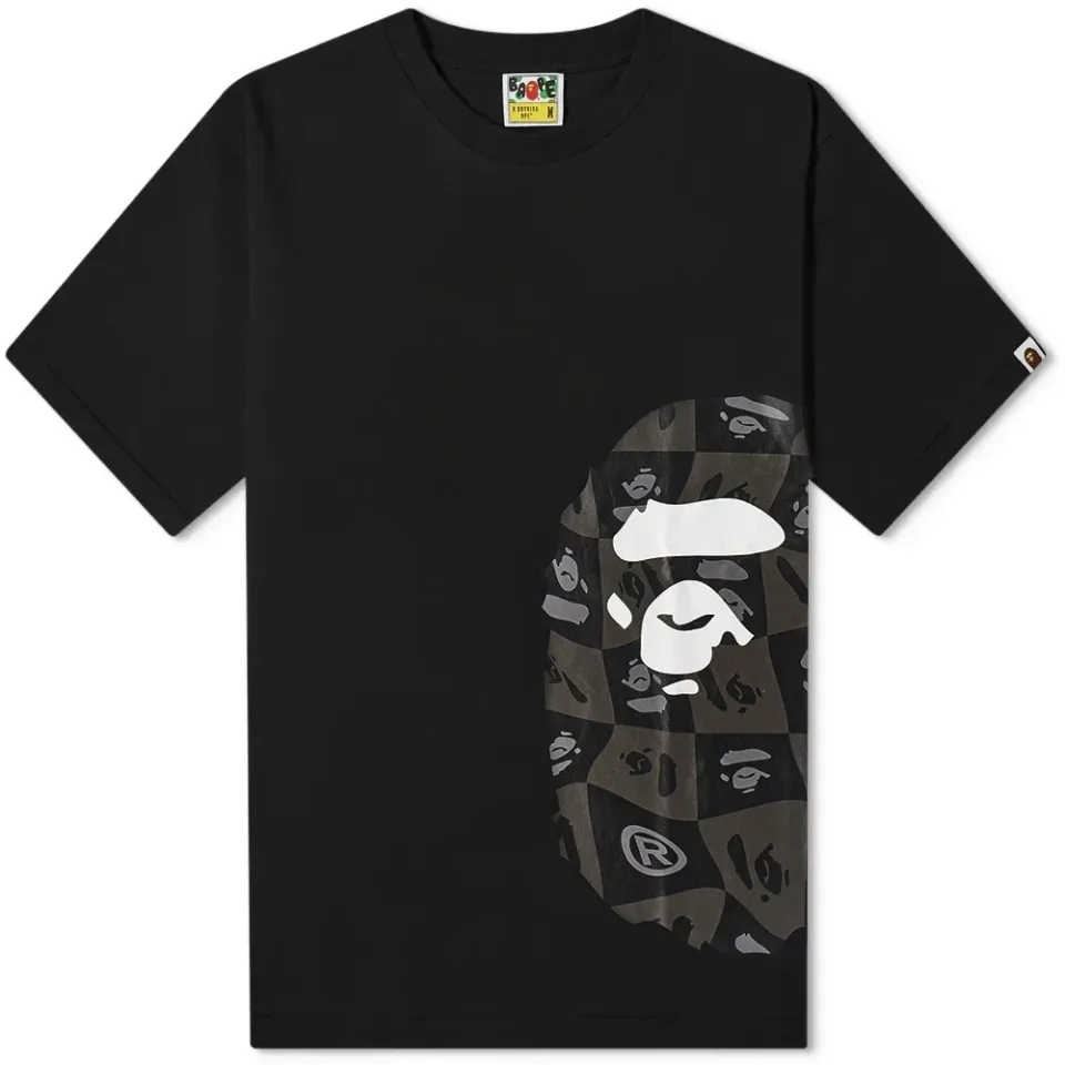 BAPE Distortion Side Big Ape Head T-Shirt
