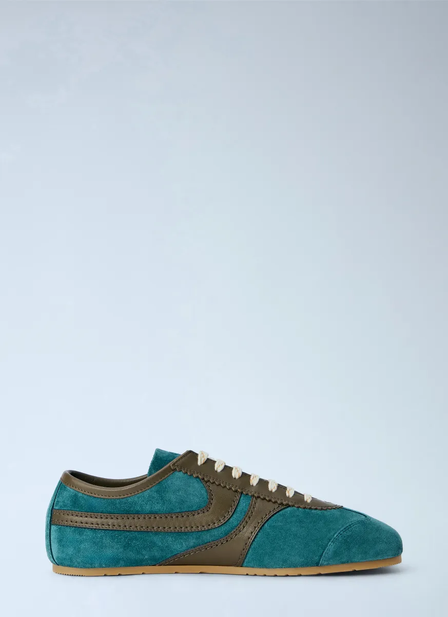 Suede Panel Sneakers