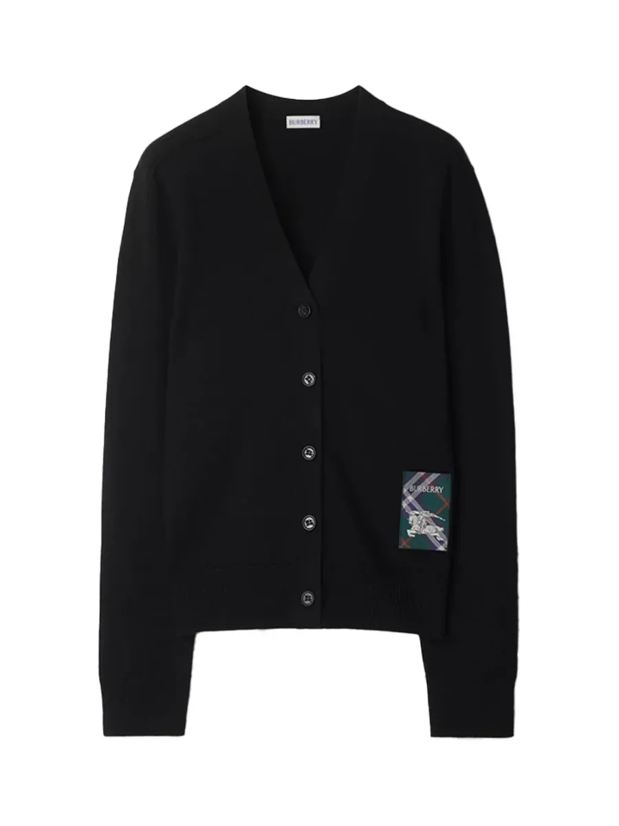 Women Wool Cardigan Black