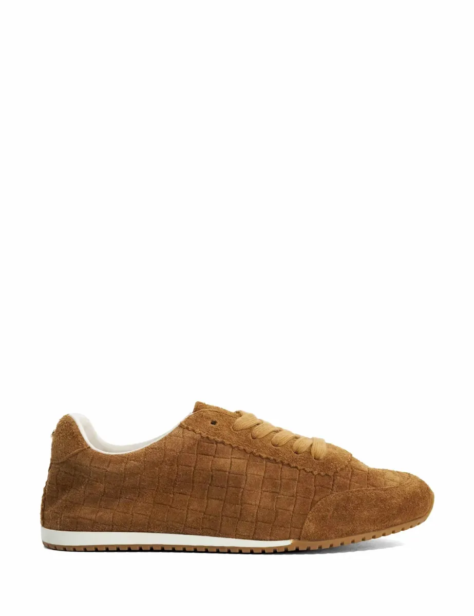 Suede Trainers Tan