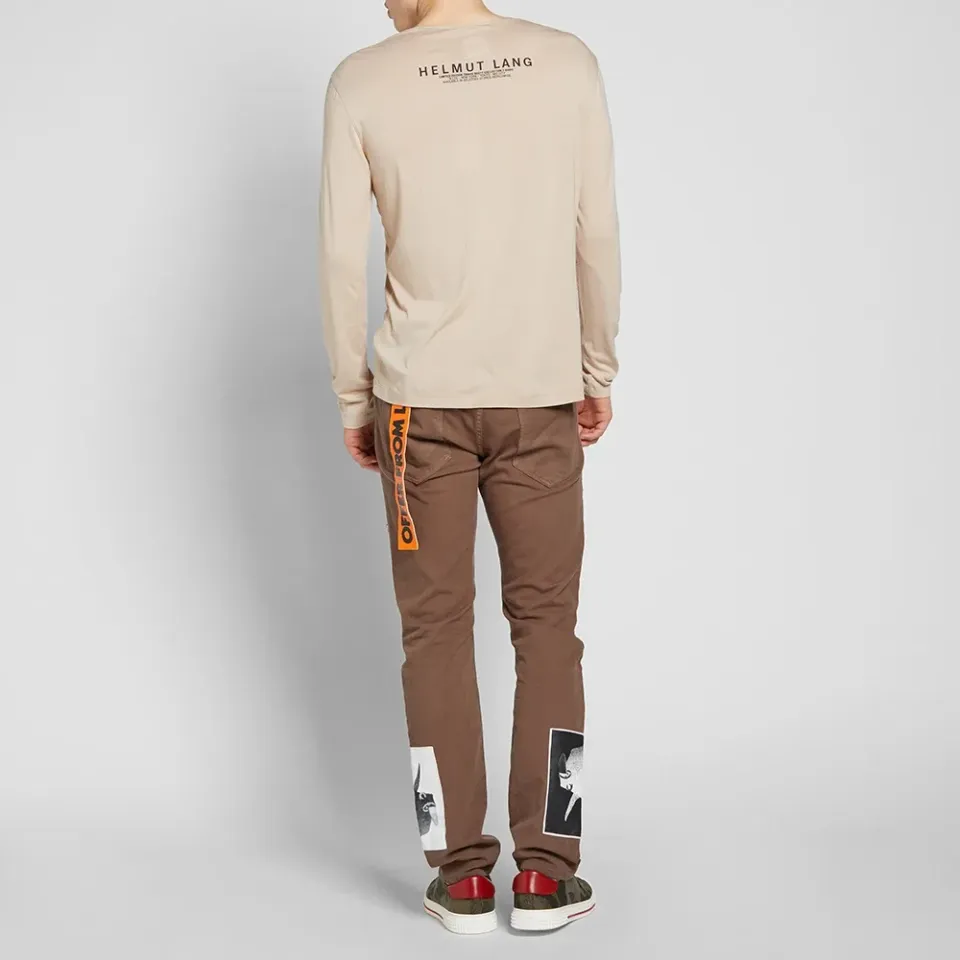 x Travis Scott Long Sleeve Debris Print Tee