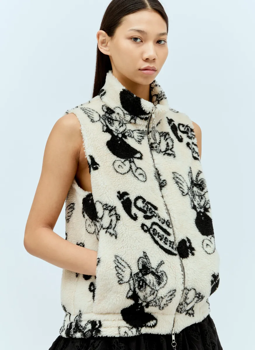 Cartoon Fleece Vest