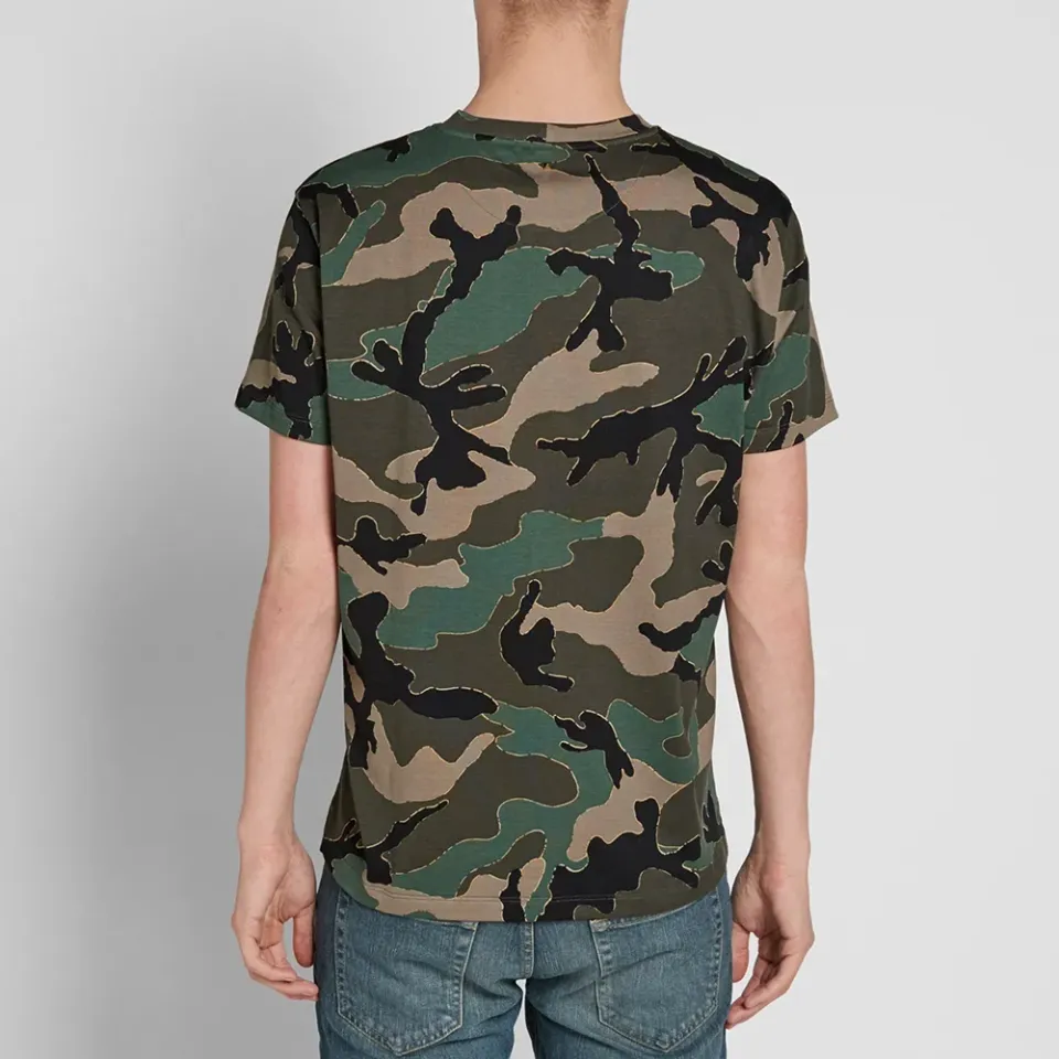 Stud Detail Camo Tee