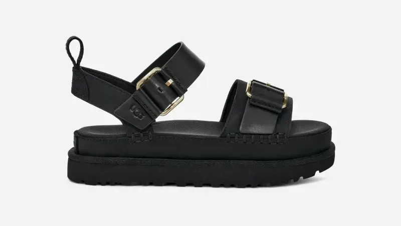 Goldenstar Villa Sandal for Women, Nubuck/Leather/Polyester