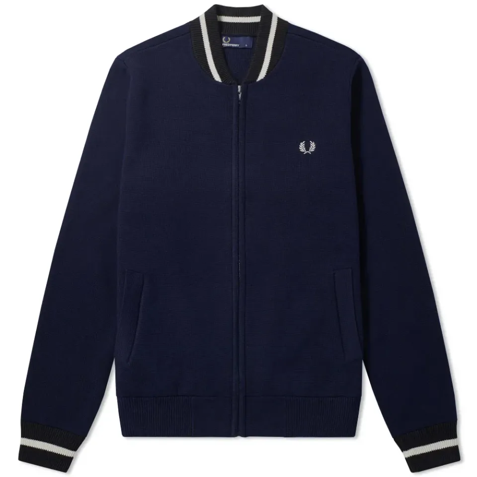 Fred Perry Tipped Bomber Cardigan