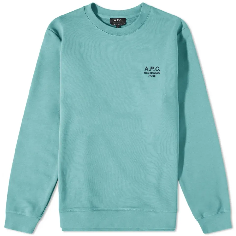 A.P.C Rider Embroidered Logo Crew Sweat