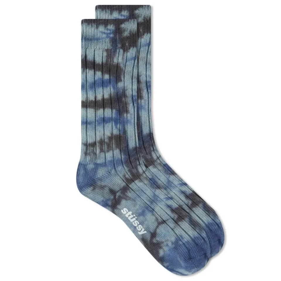 Multi Dyed Rib Socks