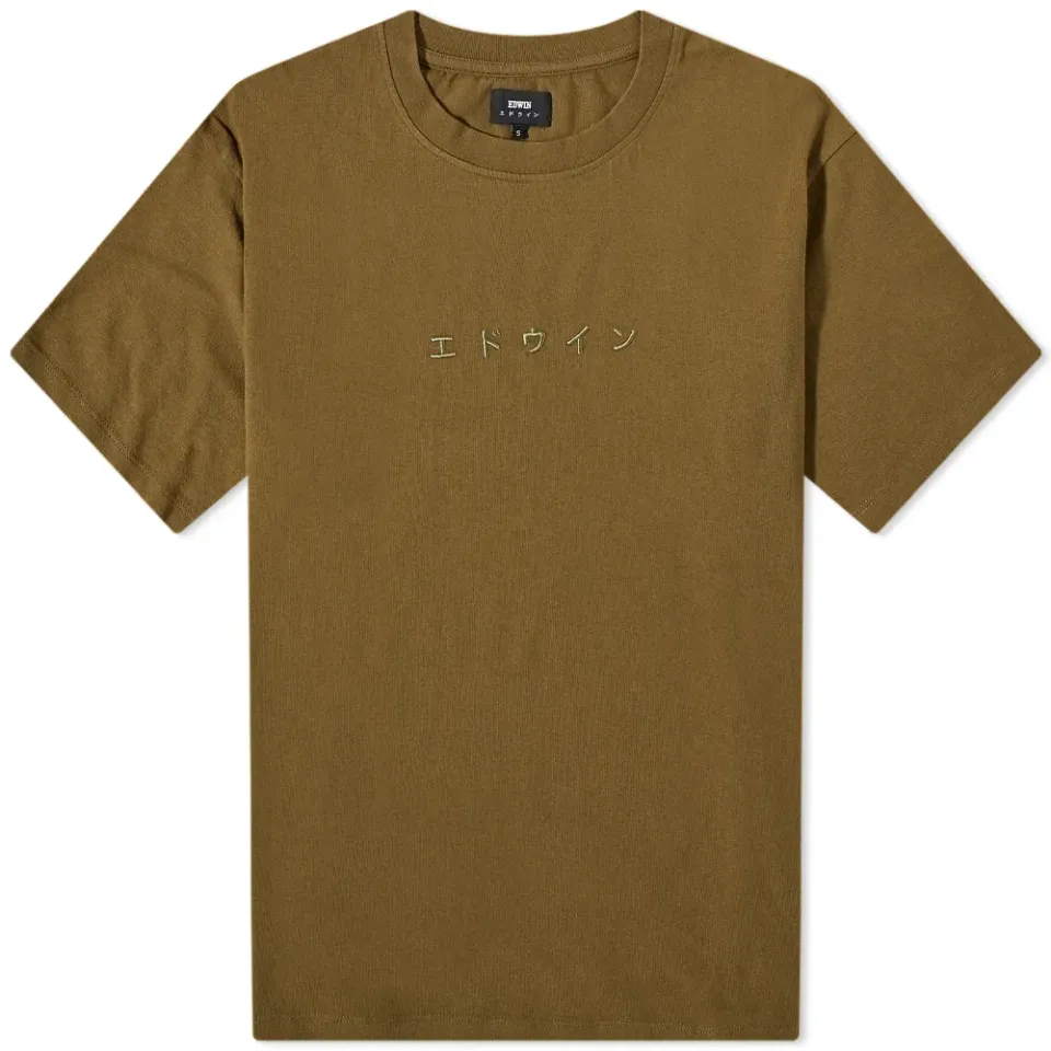 Katakana Embroidered T-Shirt