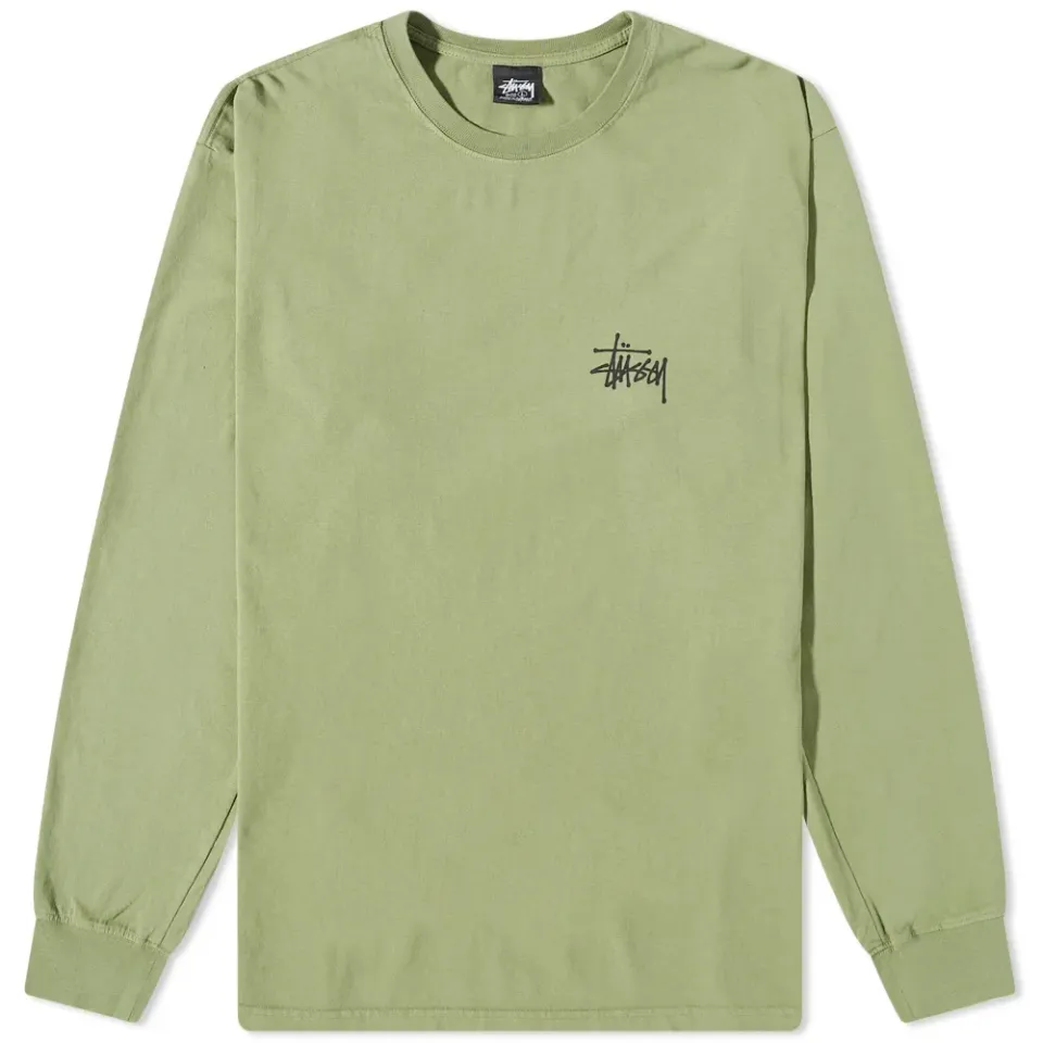 Long Sleeve Basic Pigment Dyed T-Shirt