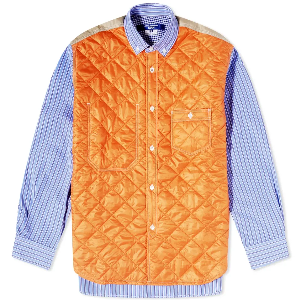 Broad Stripe Quilted Over shirt