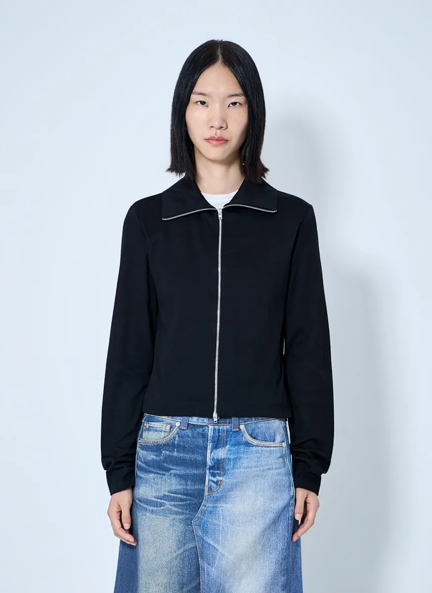Slim Zip Longsleeve Top