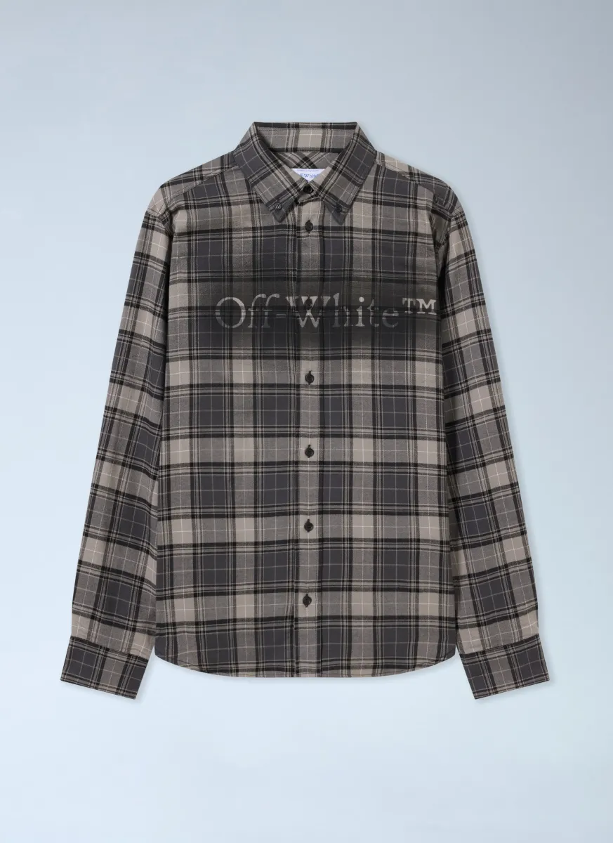 Spray Book Check Flannel Shirt