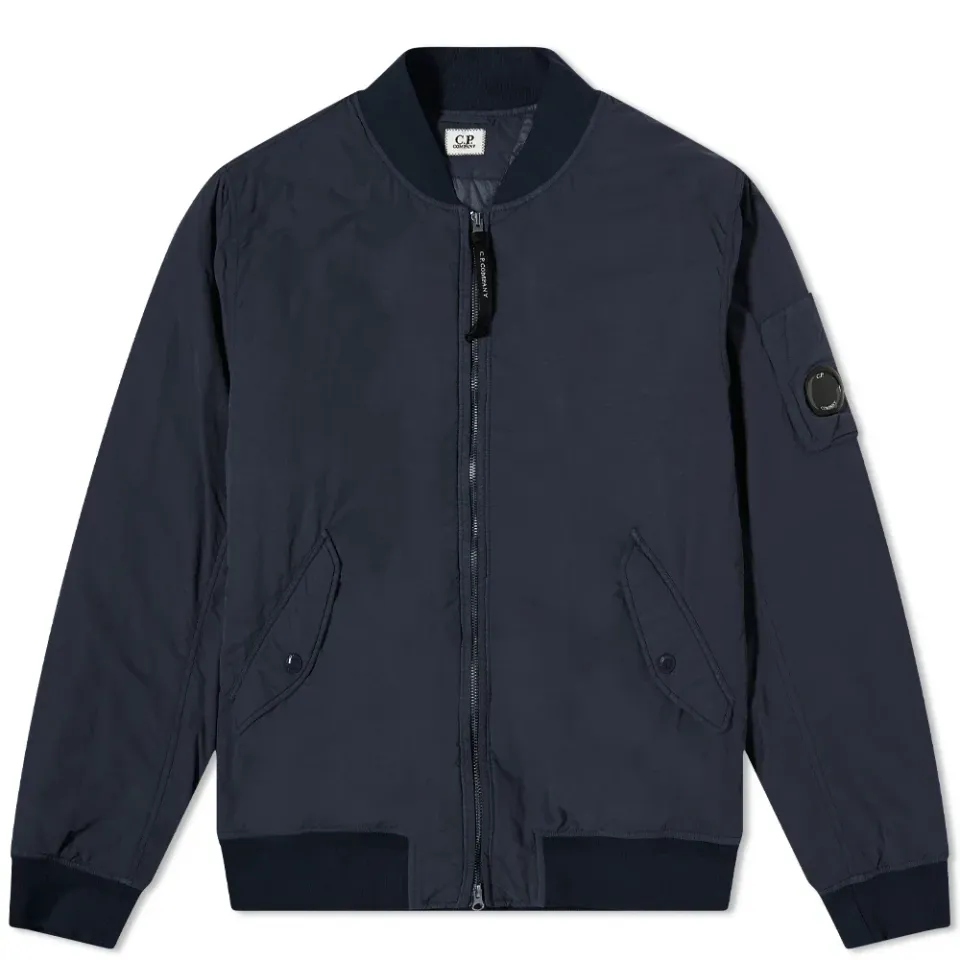 Flatt Nylon Arm Lens Bomber Jacket