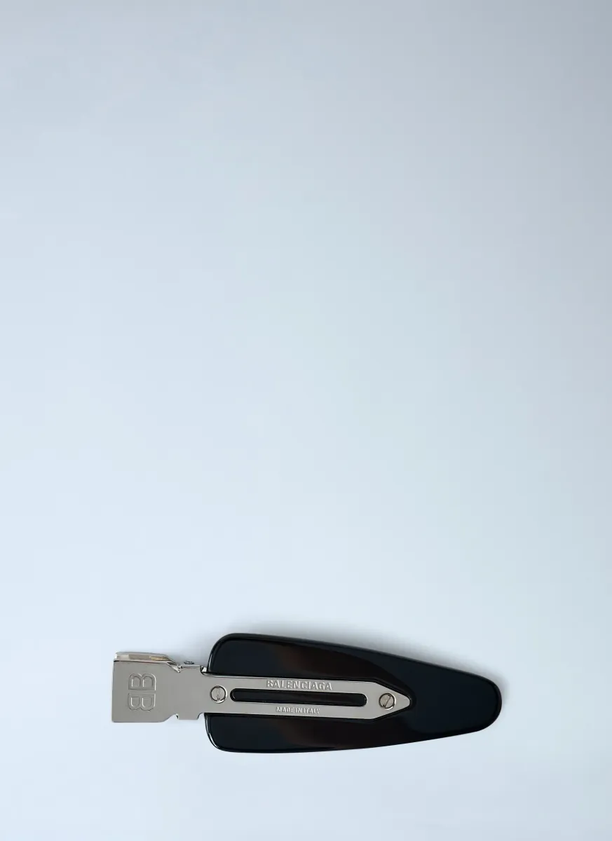 Set Of Two Logo Engraved Hair Clips