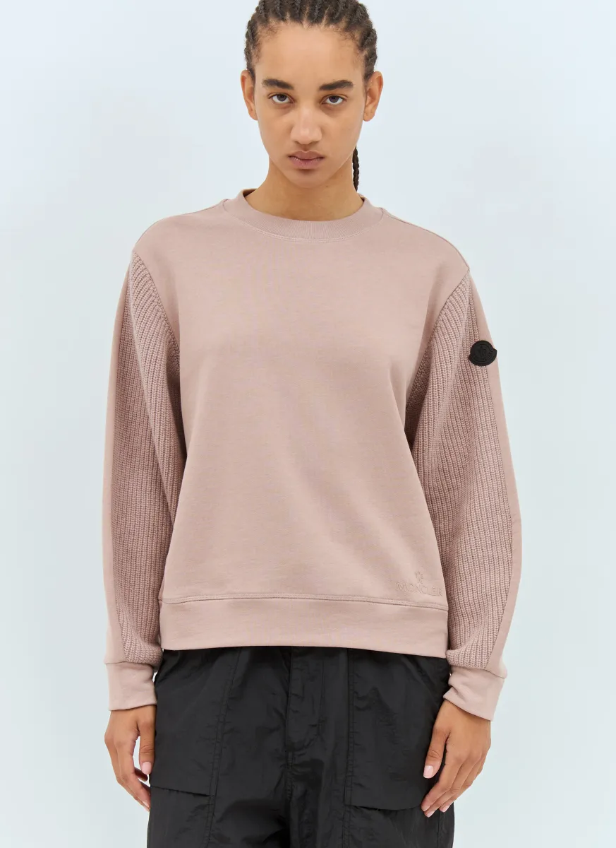 Wool Panels Sweatshirt